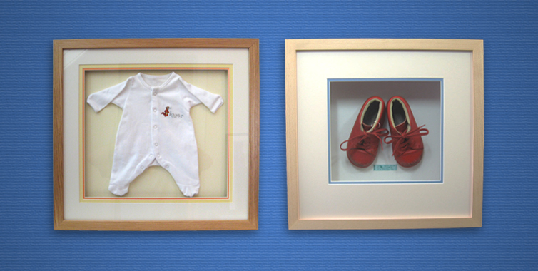 Childrens_Home bespoke picture framing 3d objects children's clothes