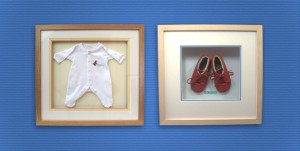 bespoke picture framing 3d objects children's clothes