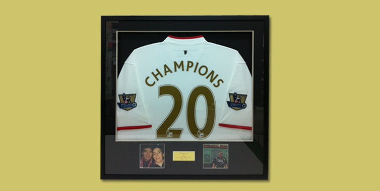 picture 1 bespoke picture framing sports memorabilia shirt