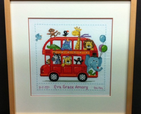 bespoke picture framing 3d objects children's cross stitch