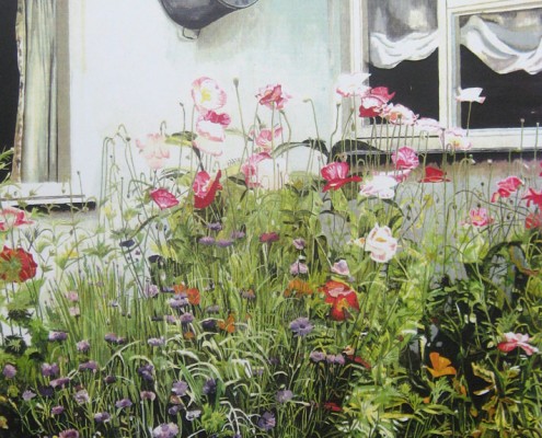 artwork commissions flower bed