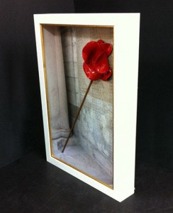 bespoke picure framing 3d objects poppy