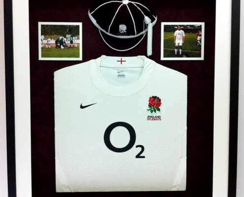 bespoke picture framing shirt sports memorabilia