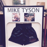 bespoke picture framing signed sports memorabilia mike tyson shorts